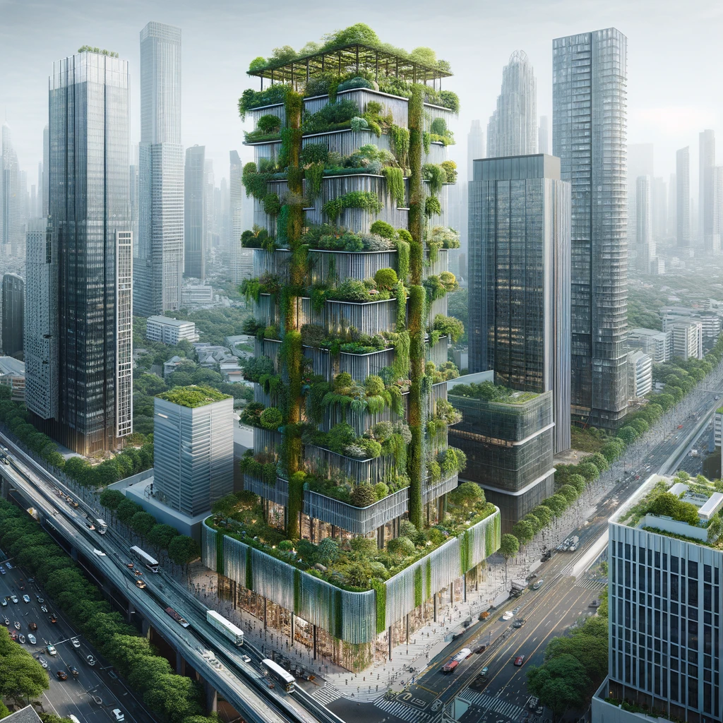 Вертикальное озеленение города
