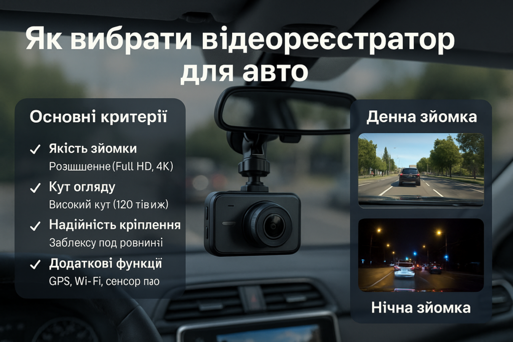 Вибір відеореєстратора для різних умов