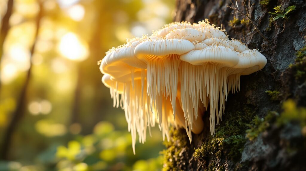 Їжовик гребінчастий білий лікувальний гриб що використовується для відновлення пам'яті та лікування нейродегенеративних захворювань
