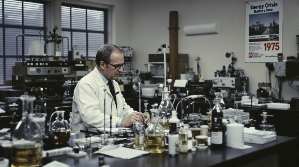 Стенлі Вітінгем в лабораторії Exxon (1970-ті)