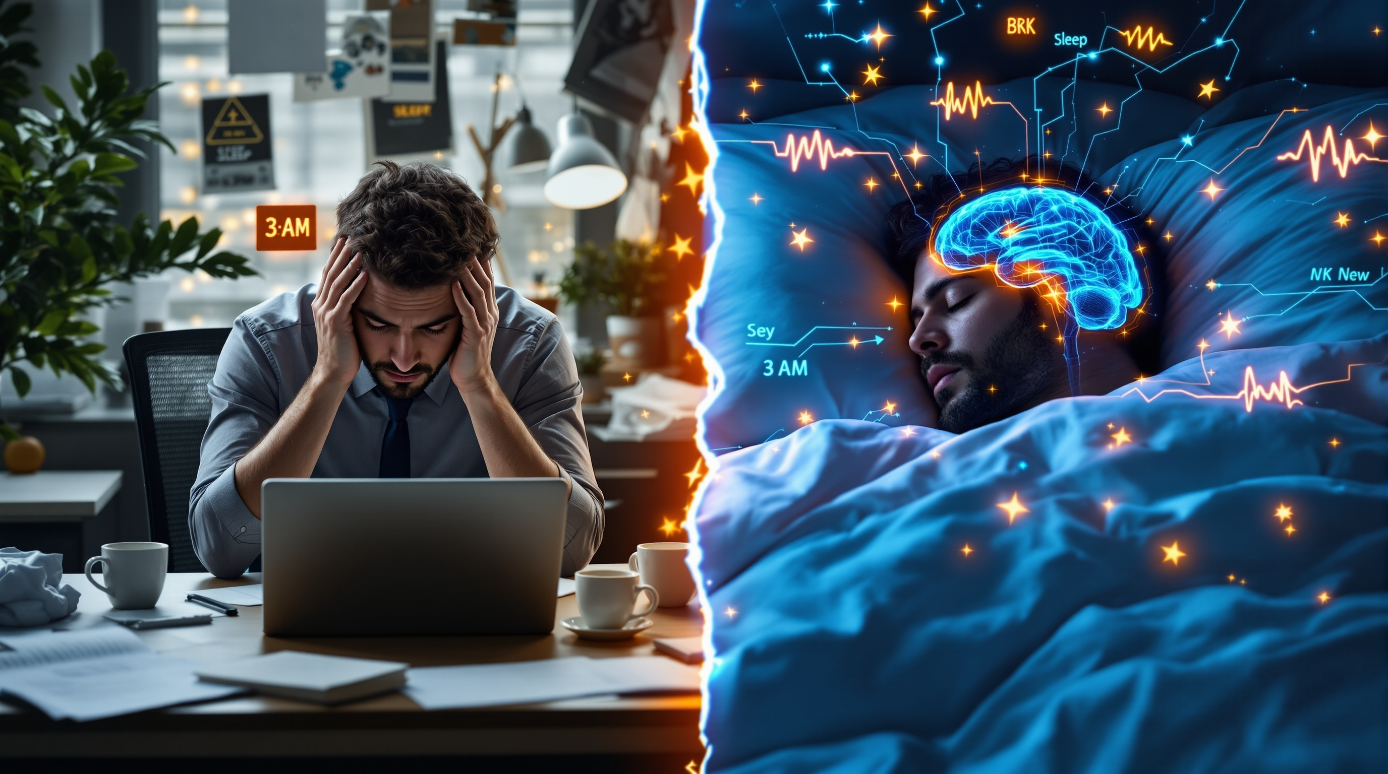 Недосипання vs здоровий сон