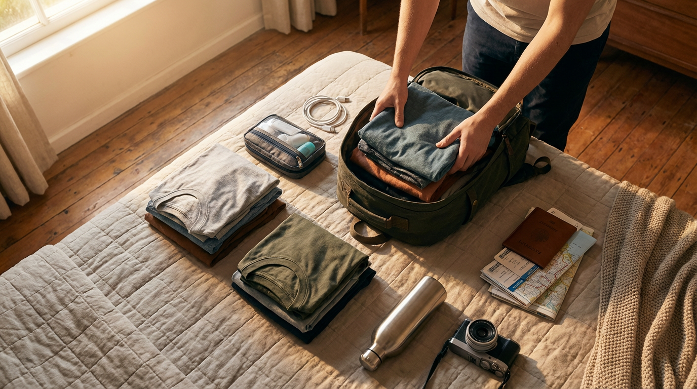 Организованная упаковка рюкзака