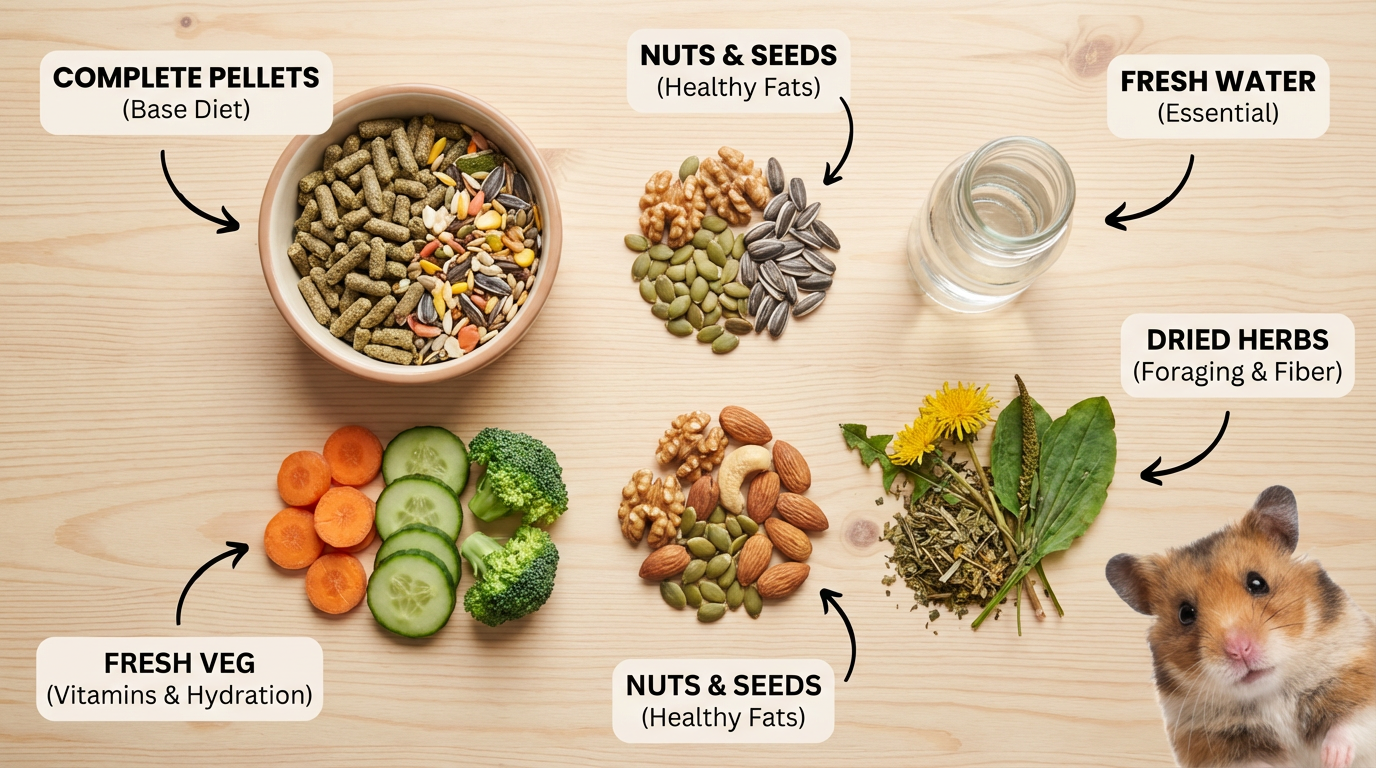 Разнообразие рациона хомяка
