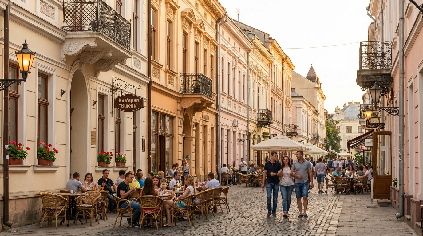 Вулиця Кобилянської — «маленький Париж»